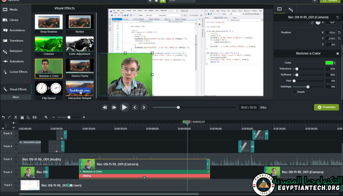 برنامج Camtasia Studio 2019 Portable