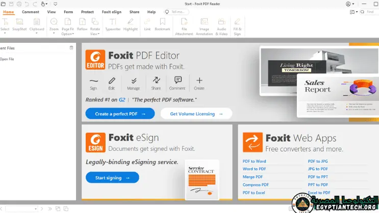 تحميل برنامج Foxit PDF Editor pro