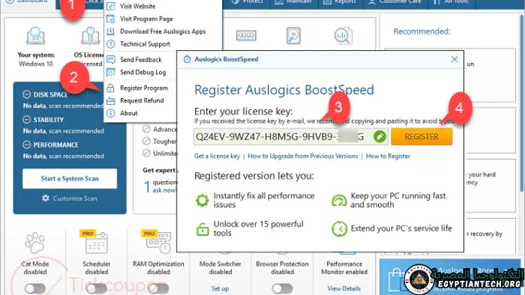 Auslogics BoostSpeed License Key