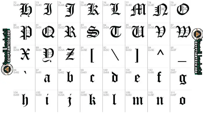 تحميل خطوط انجليزية كامل